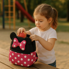 Mochila Infantil Minie Mouse Disney Con Correa Arnes Seguridad Niñas - Lhua Store