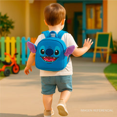 Mochila Infantil Stitch Disney Con Correa Arnes Seguridad Niños - Lhua Store