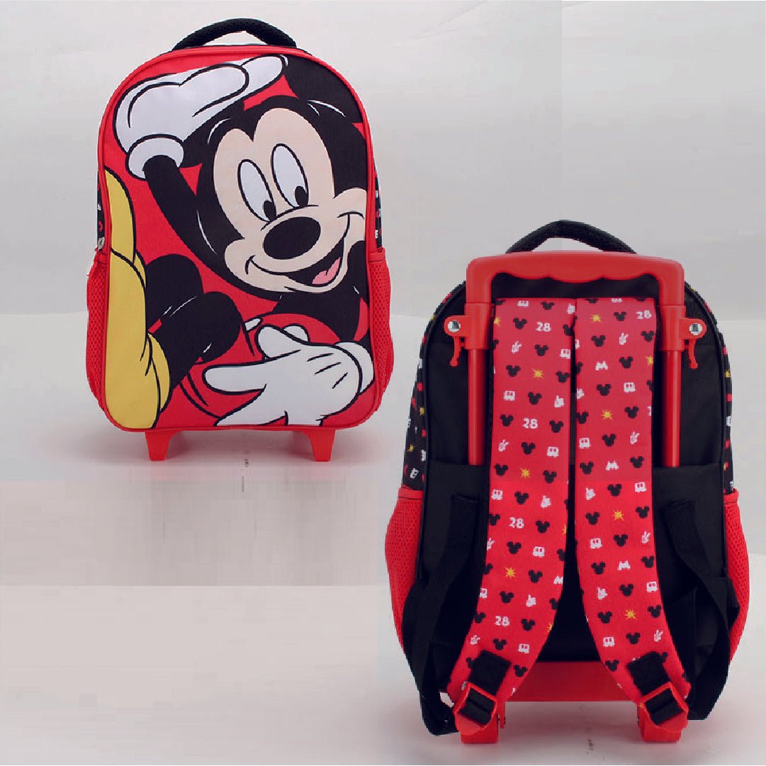 Mochila Mickey Con Ruedas Escolar Niños Disney Original - Lhua Store