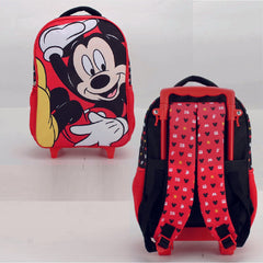 Mochila Mickey Con Ruedas Escolar Niños Disney Original - Lhua Store