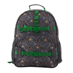 Mochila Minecraft Escolar Niños Original Gris - Lhua Store