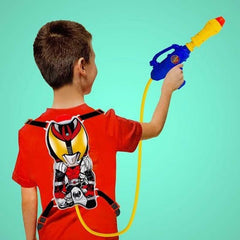 Mochila Robot + Pistola Lanza Agua Chorro 1.5 Niños Juguetes - Lhua Store