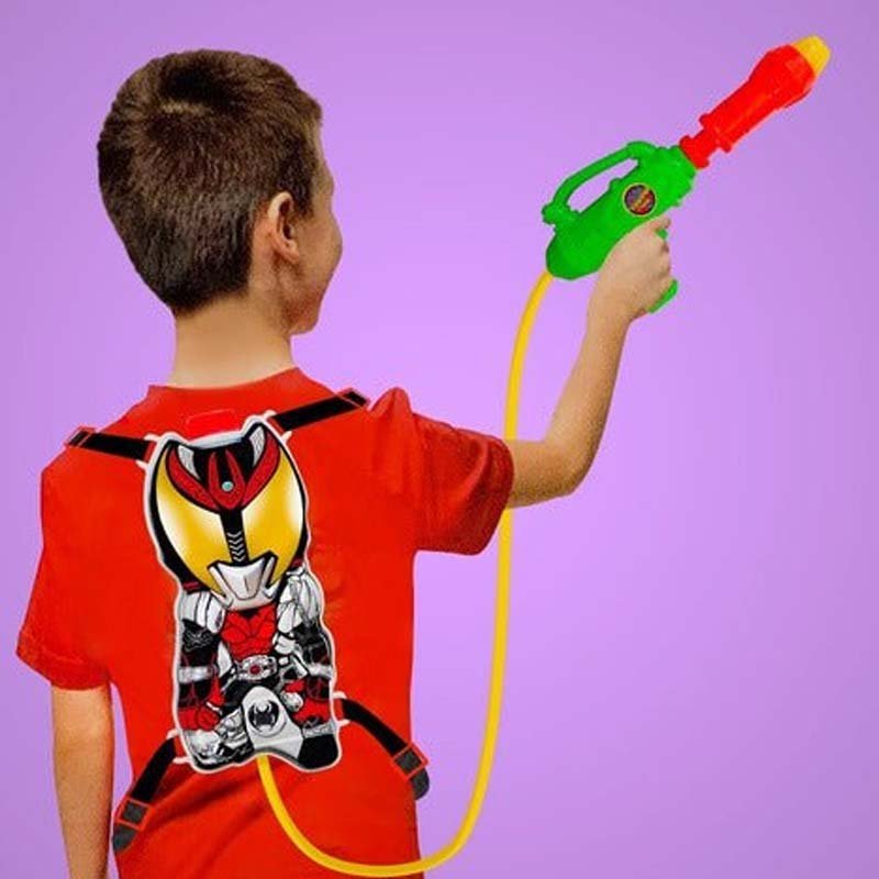 Mochila Robot + Pistola Lanza Agua Chorro 1.5 Niños Juguetes - Lhua Store