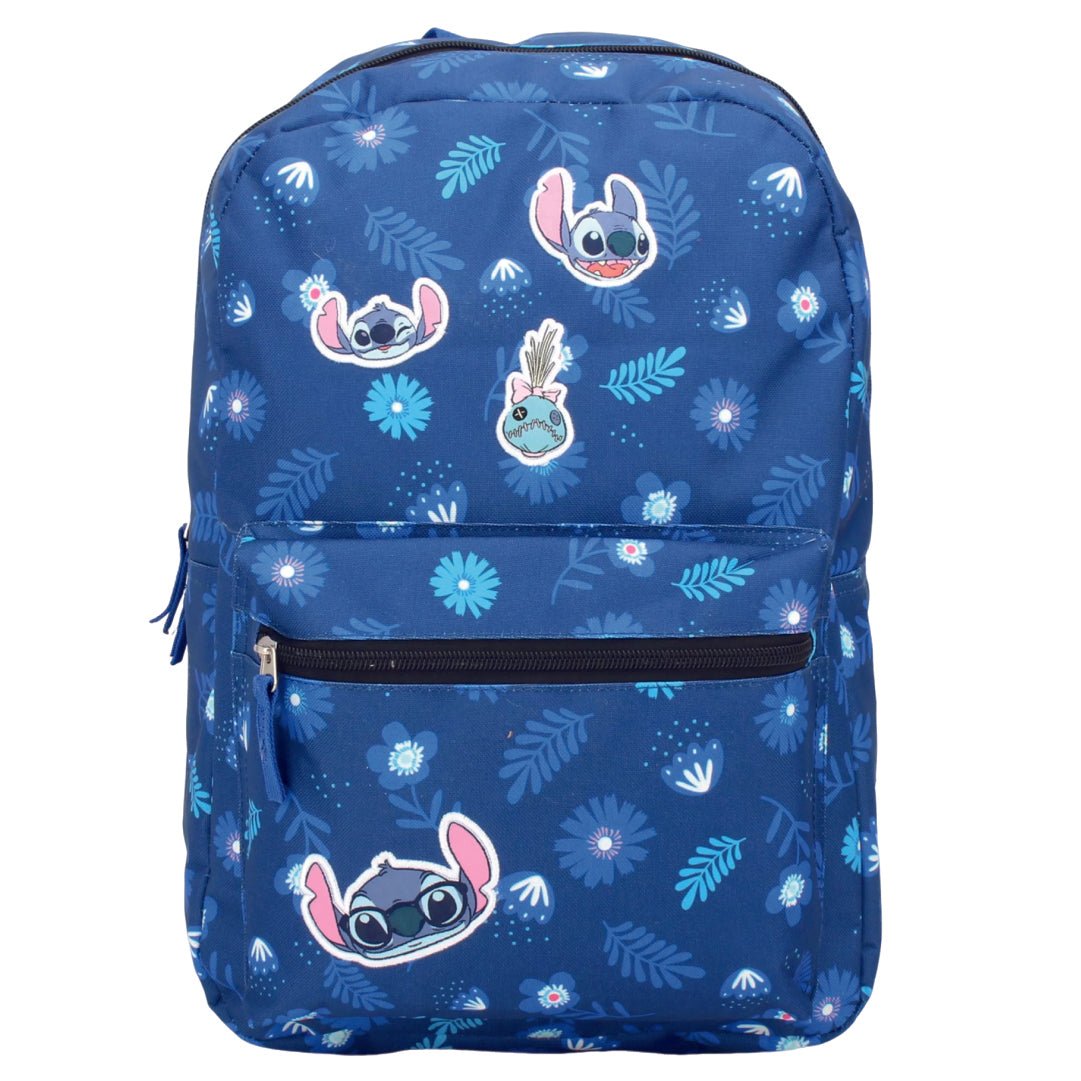 Mochila Stitch Escolar Disney Original Infantil Floreado - Lhua Store