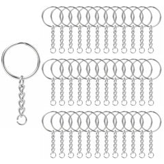 Pack 100 Argolla Para Llavero 24mm + Argolla De Unión Cadena - Lhua Store