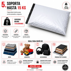 Pack 100 Bolsas Courier 40x55cm Sobre Plásticas Autoadhesivo - Lhua Store