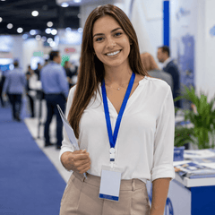 Pack 100 Cinta Lanyard Azul Eventos Publicidad - Lhua Store