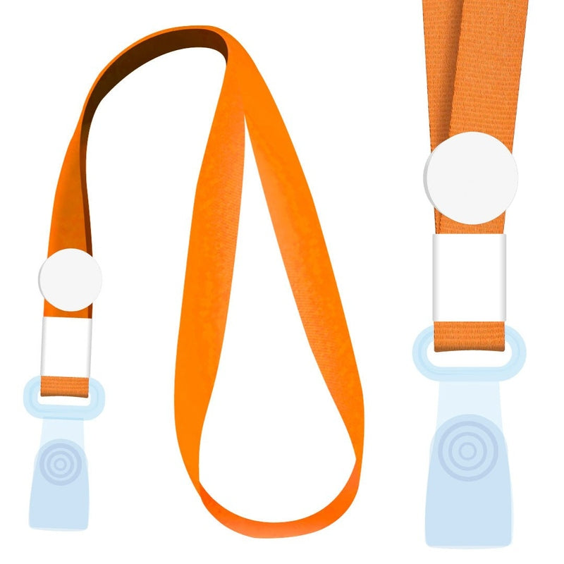 Pack 100 Cinta Lanyard Naranja Eventos Publicidad - Lhua Store