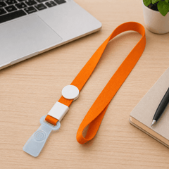 Pack 100 Cinta Lanyard Naranja Eventos Publicidad - Lhua Store