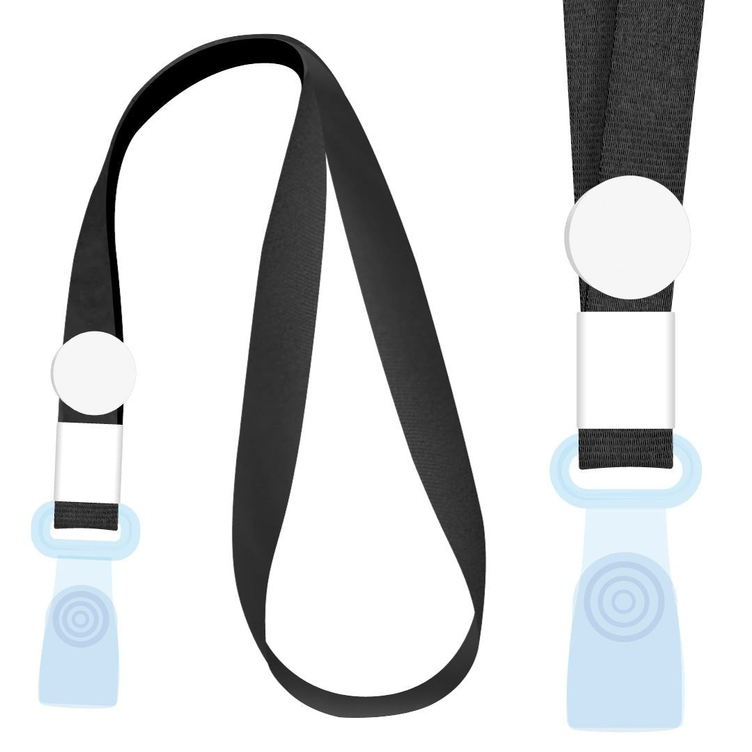 Pack 100 Cinta Lanyard Negro Eventos Publicidad - Lhua Store
