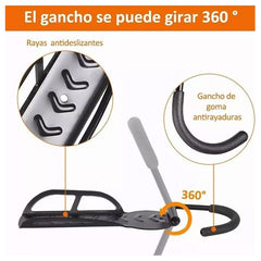 Pack 3 Porta Bicicleta Pared Gancho Para Colgar Soporte Bici - Lhua Store