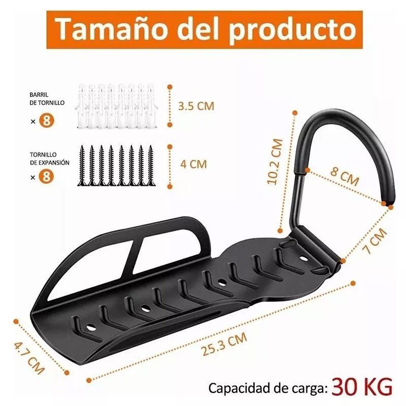 Pack 3 Porta Bicicleta Pared Gancho Para Colgar Soporte Bici - Lhua Store