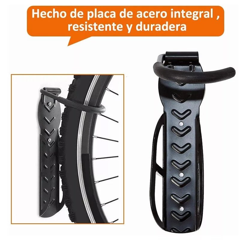 Pack 3 Porta Bicicleta Pared Gancho Para Colgar Soporte Bici - Lhua Store