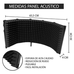 Panel Acústico Aislamiento De Sonido 5 Paneles Insonoro - Lhua Store