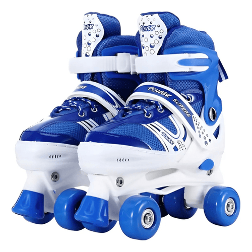 Patines 4 Ruedas Ajustable Artísticos Azul Para Niños - Lhua Store