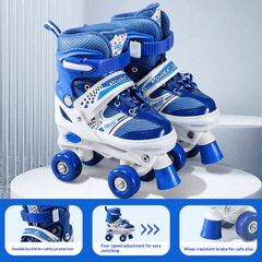 Patines 4 Ruedas Ajustable Artísticos Azul Para Niños - Lhua Store