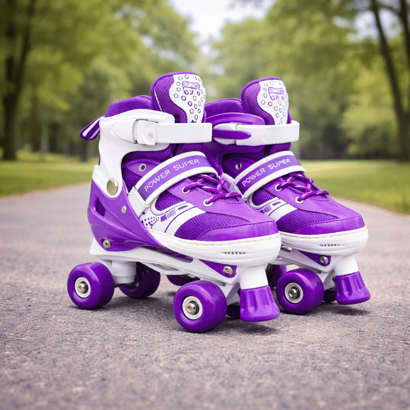 Patines 4 Ruedas Ajustable Artísticos Morado Para Niñas - Lhua Store