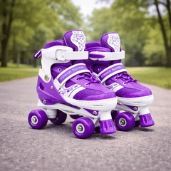 Patines 4 Ruedas Ajustable Artísticos Morado Para Niñas - Lhua Store