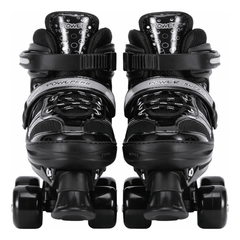 Patines 4 Ruedas Ajustable Artísticos Negro Para Niños - Lhua Store