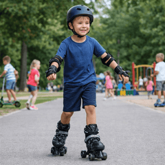 Patines 4 Ruedas Ajustable Artísticos Negro Para Niños - Lhua Store