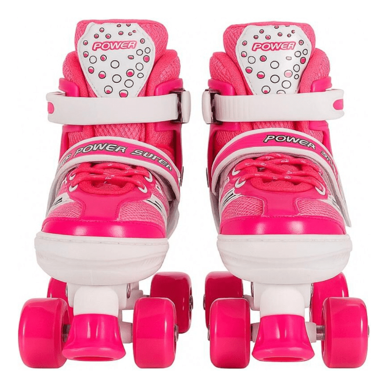 Patines 4 Ruedas Ajustable Artísticos Rosado Para Niñas - Lhua Store