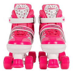 Patines 4 Ruedas Ajustable Artísticos Rosado Para Niñas - Lhua Store
