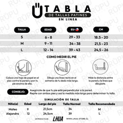 Patines En Linea Niñas Ajustable Rupu Sirena AquaPink Ruedas Led - Lhua Store