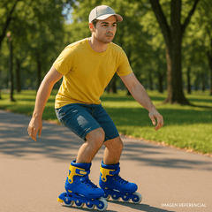 Patines Suixin Blue Roller En Linea Ajustable Adulto - Lhua Store