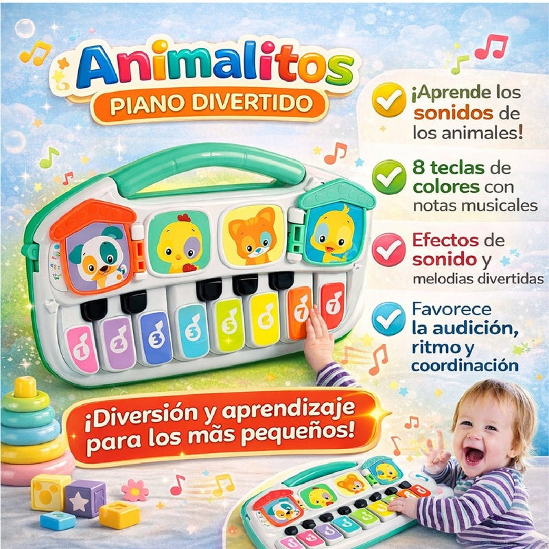 Piano Musical Juguete Bebé Animales Sonidos Baby Clementoni - Lhua Store