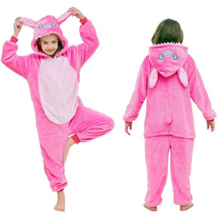 Pijama Lilo Stitch Rosado Enterizo Kigurumi 3 - 12 Años Plush - Lhua Store