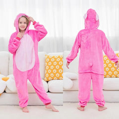Pijama Lilo Stitch Rosado Enterizo Kigurumi 3 - 12 Años Plush - Lhua Store