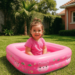 Piscina Inflable 1.2mts Rectangular Fondo Acolchada Colores - Lhua Store