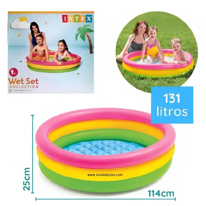 Piscina Inflable Multicolor Redonda Infantil Intex 57412 - Lhua Store