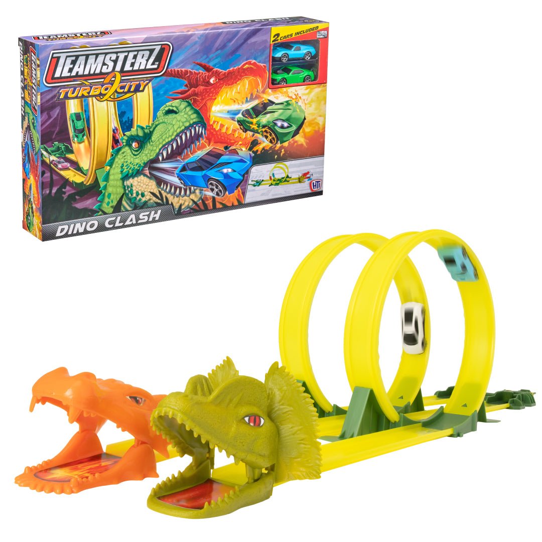 Pista De Autos Juguete Dinosaurio Doble Loop 2 Autos Niños - Lhua Store