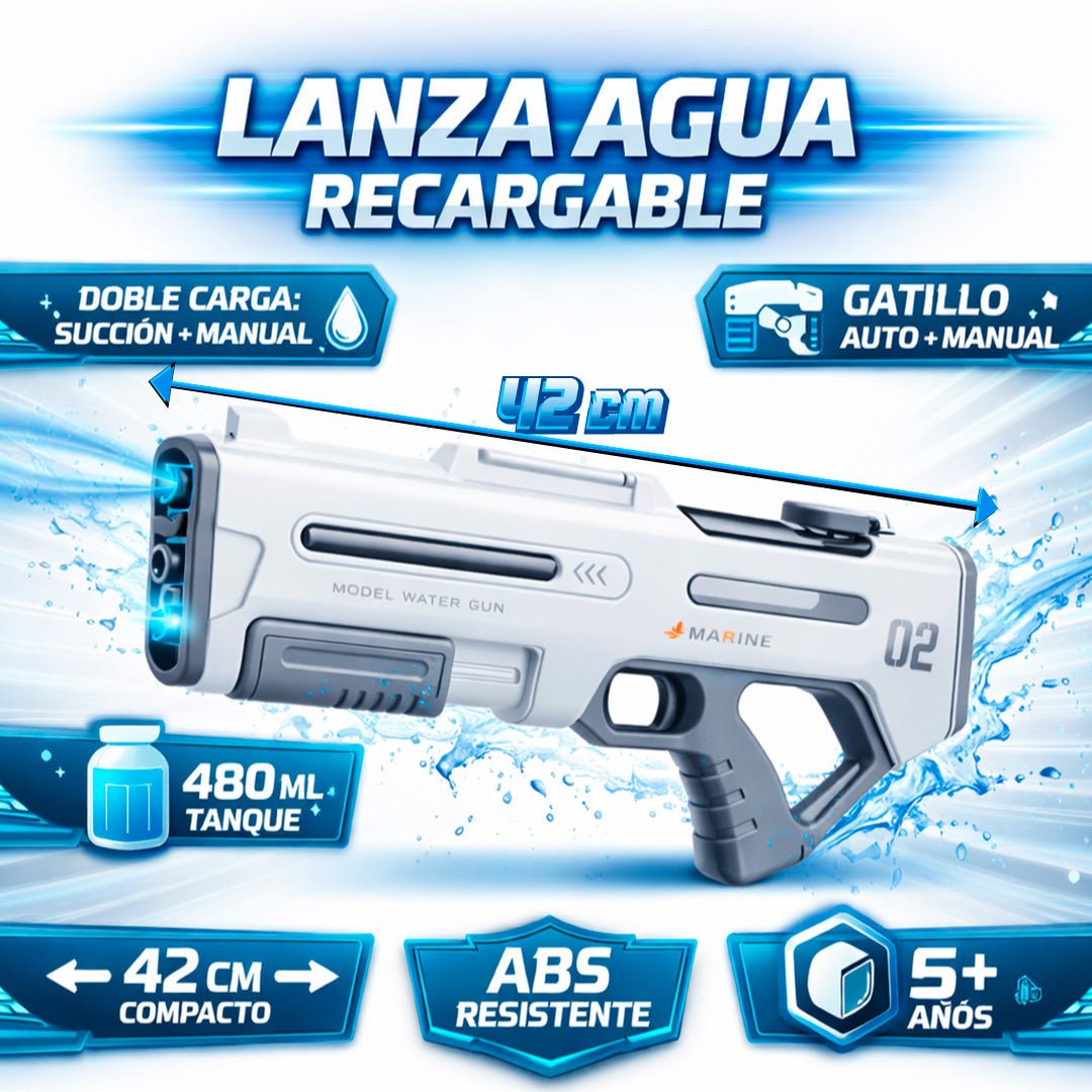 Pistola De Agua Eléctrica Auto Recarga Juguete Niños - Lhua Store