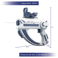 Pistola De Agua Electrica Azul Recargable Niños Juguete Verano - Lhua Store