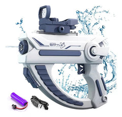 Pistola De Agua Electrica Azul Recargable Niños Juguete Verano - Lhua Store