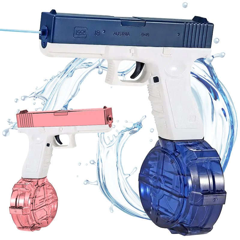 Pistola De Agua Eléctrica Glock 17 Niños Azul Recargable Juguete - Lhua Store