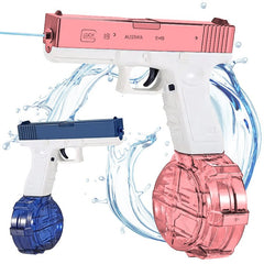 Pistola De Agua Eléctrica Glock 17 Niños Rosado Recargable Juguete - Lhua Store