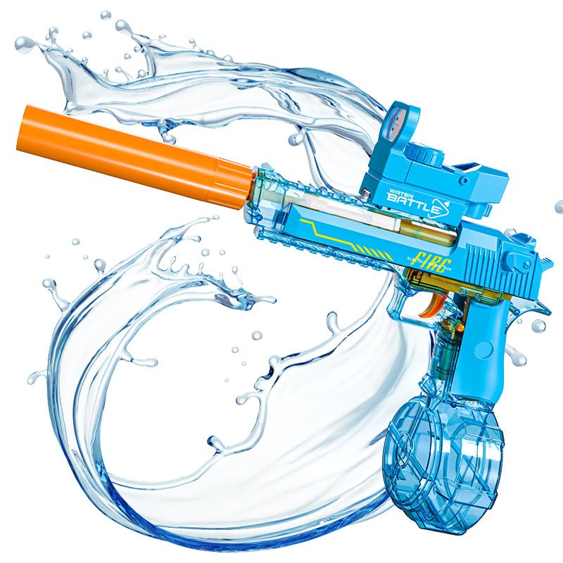 Pistola De Agua Electrica Recargable Azul Potente Niños Juguete - Lhua Store