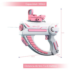 Pistola De Agua Electrica Rosado Recargable Niños Juguete Verano - Lhua Store