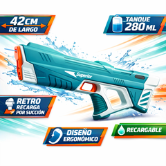 Pistola De Agua Eléctrica Succion Automatica Niños Juguete Verano - Lhua Store