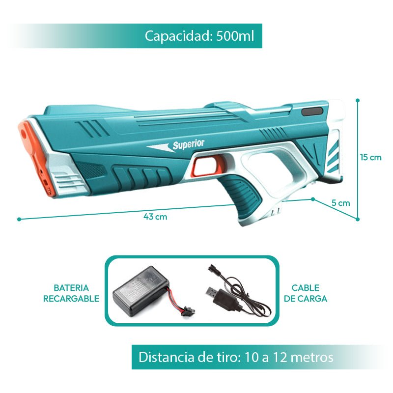 Pistola De Agua Eléctrica Succion Automatica Niños Juguete Verano - Lhua Store