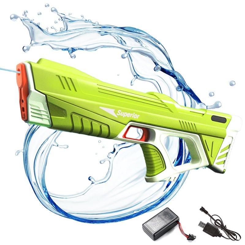 Pistola De Agua Electrica Verde Succion Automatica Niños Juguete Verano - Lhua Store