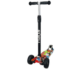 Scooter Monopatin Rupu Cartoons Two Niños Regulable Rueda Led - Lhua Store