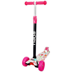 Scooter Monopatin Rupu Flores Niñas Regulable Ruedas Led - Lhua Store