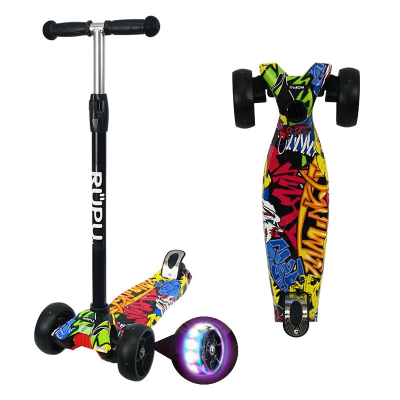 Scooter Monopatin Rupu Freestyle Niños Regulable Rueda Led - Lhua Store