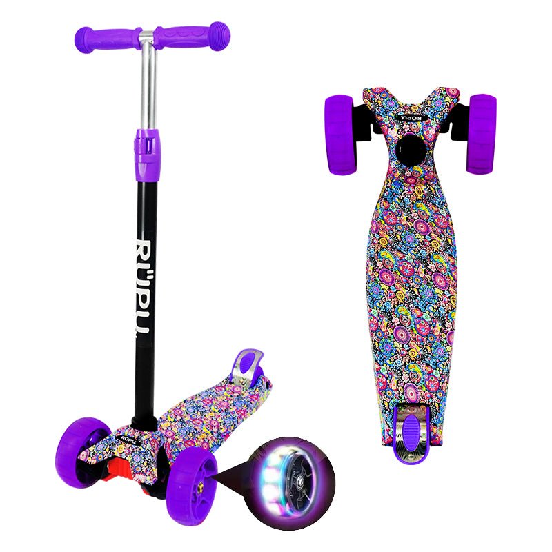 Scooter Monopatin Rupu Mandala Regulable Ruedas Led - Lhua Store