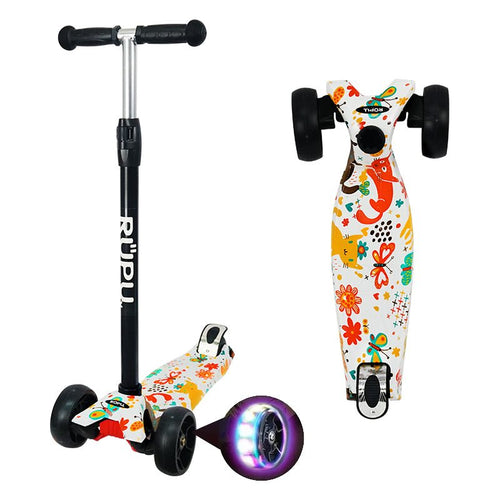 Scooter Monopatin Rupu Regulable Gatito Spring Cat Rueda Led - Lhua Store