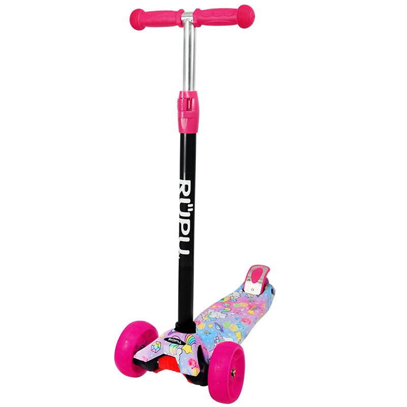 Scooter Monopatin Rupu Unicornio Kawaii Regulable Rueda Led - Lhua Store